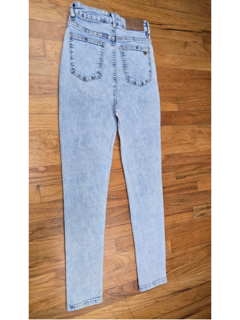Women's CHIPRE High Rise Jeans Size 26 Light Blue Acid Wash